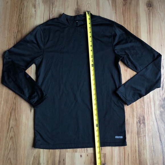 TEK GEAR Active Shirt Long Sleeve Black UNISEX - Picture 4 of 11